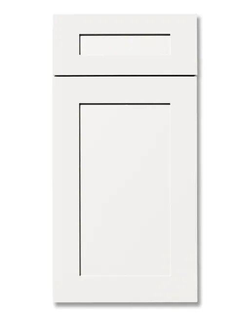 A white cabinet door.