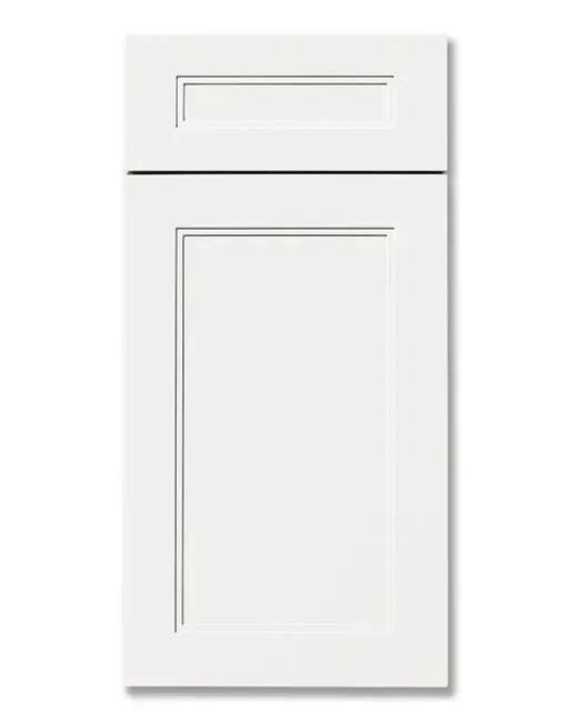 A white cabinet door.