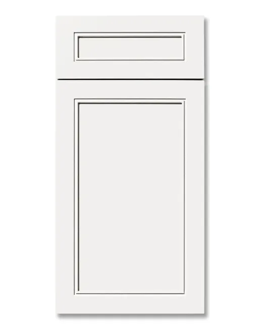 A white cabinet door.