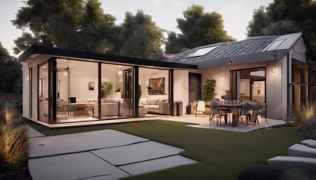 An artist's impression of a house with a lot of windows