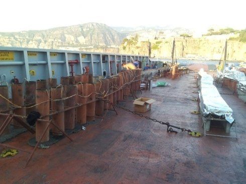 fase di allestimento di uno spettacolo pirotecnico 9