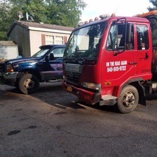 Side View of Red Tow Truck — Wallkill, NY — On the Road Again Towing