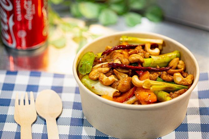 Thai Stir Fried Chicken With Cashew Nuts at La Ros Dee - Spanish & Thai Takeaway  in Civic, Canberra CBD