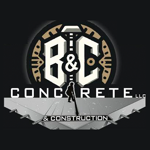 Logo for B&C Concrete LLC featuring initials 