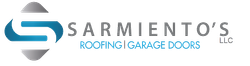 The logo for sarmiento 's roofing and garage doors llc