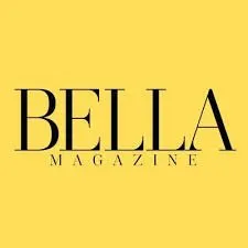 The bella magazine logo is on a yellow background.