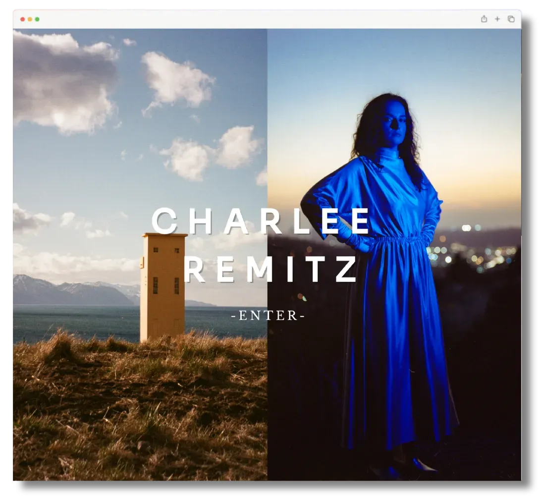 Web page mockup for classy tailoring and bridal