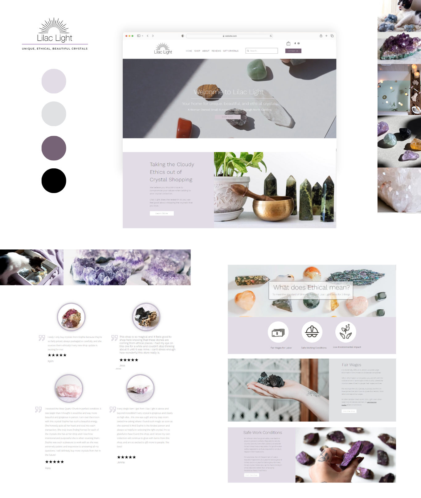 lilac light web project sample