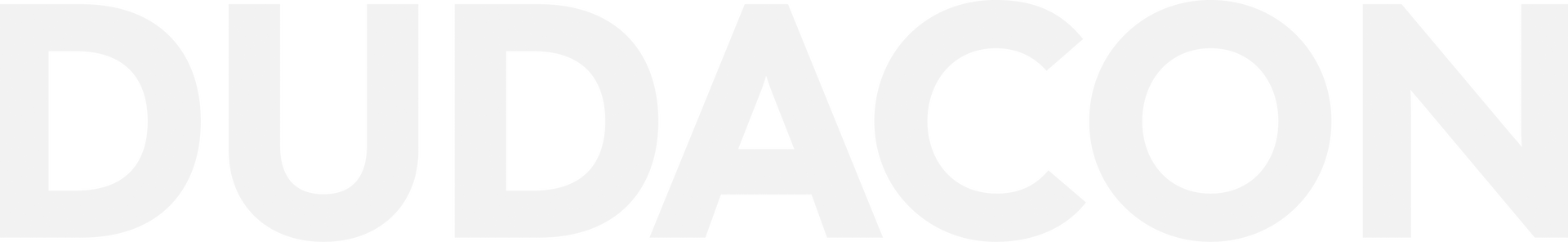 The word dudacon is written in white on a white background.