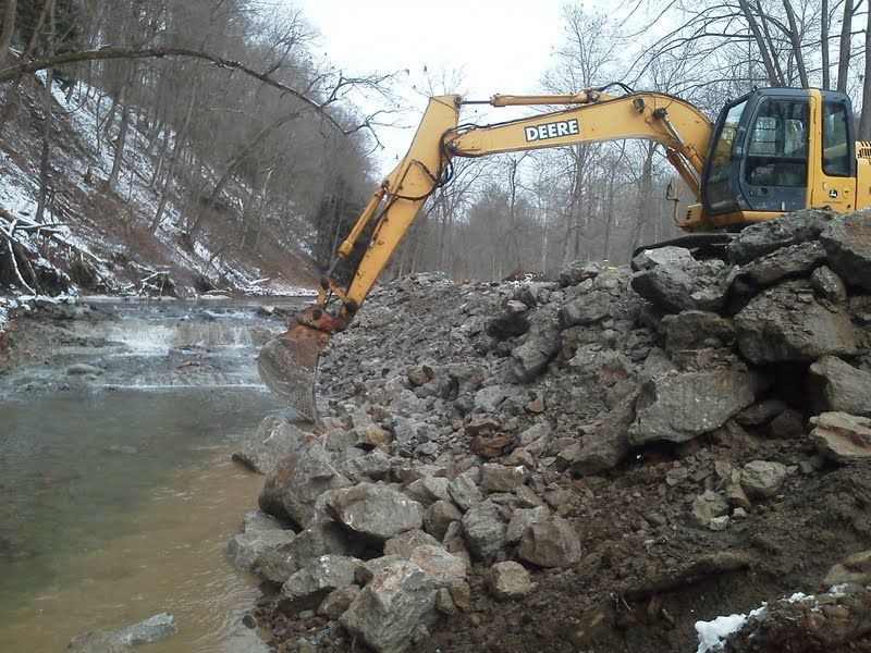 Yellow Excavator — Atwater, OH — Werab Enterprises