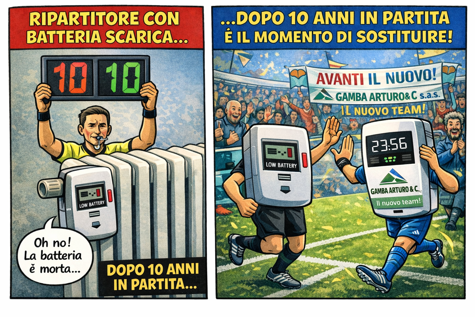 sostituzione ripartitore di calore Gamba Arturo & c. s.a.s.