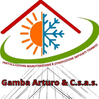il logo di gama arturo & c. è rosso e nero .