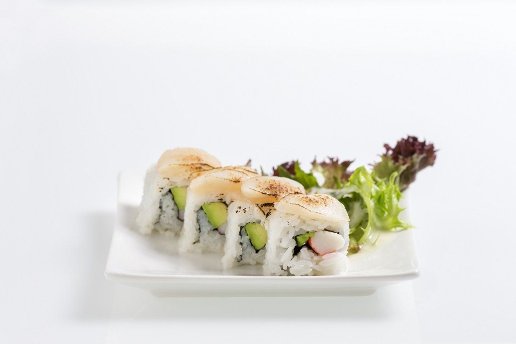 Grilled Scallop & Avocado Roll