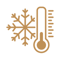 A Thermometer With A Snowflake Next To It 