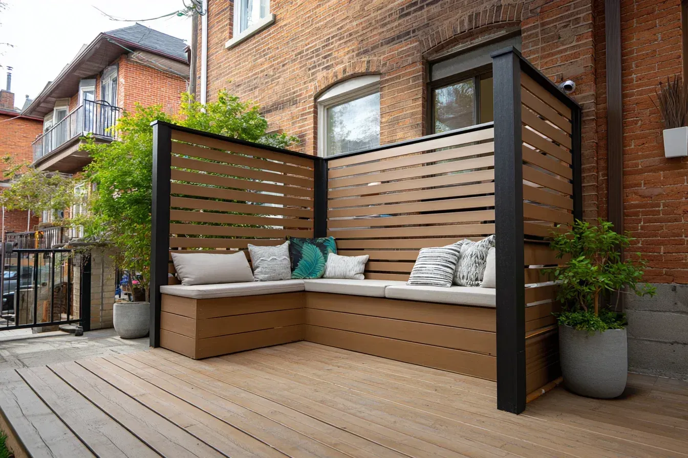 Screened deck enclosure Vancouver engineered by Deck Builders Vancouver with insect-proof walls and outdoor comfort enhancements. This Vancouver deck construction is perfect for all-season protection. Great for extended outdoor use.
Covered deck installation Vancouver BC using cedar roofing, waterproof structures, and integrated lighting. Deck Builders Vancouver enhance weather protection and outdoor usability. Ideal for rainy Vancouver climates.