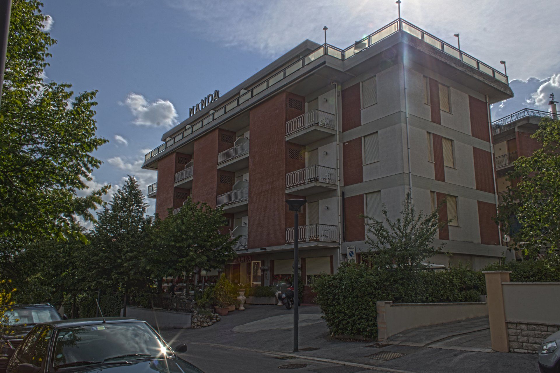 exterior of the hotel