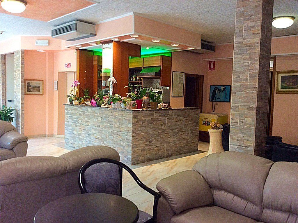 armchairs in the hall of a hotel