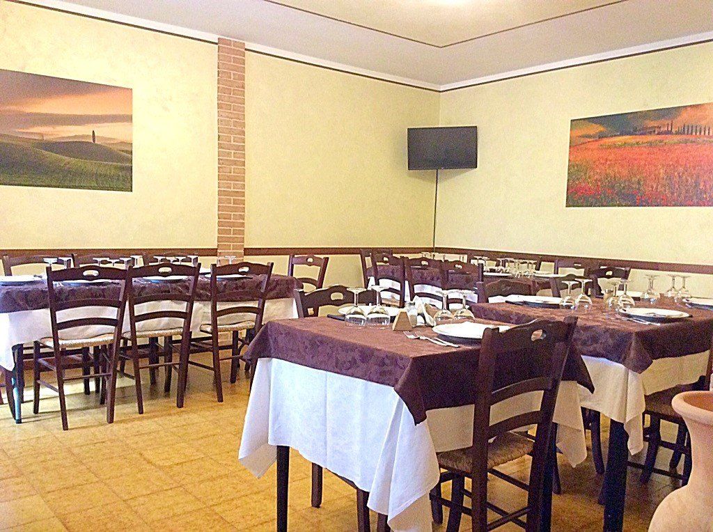 tables of a restaurant