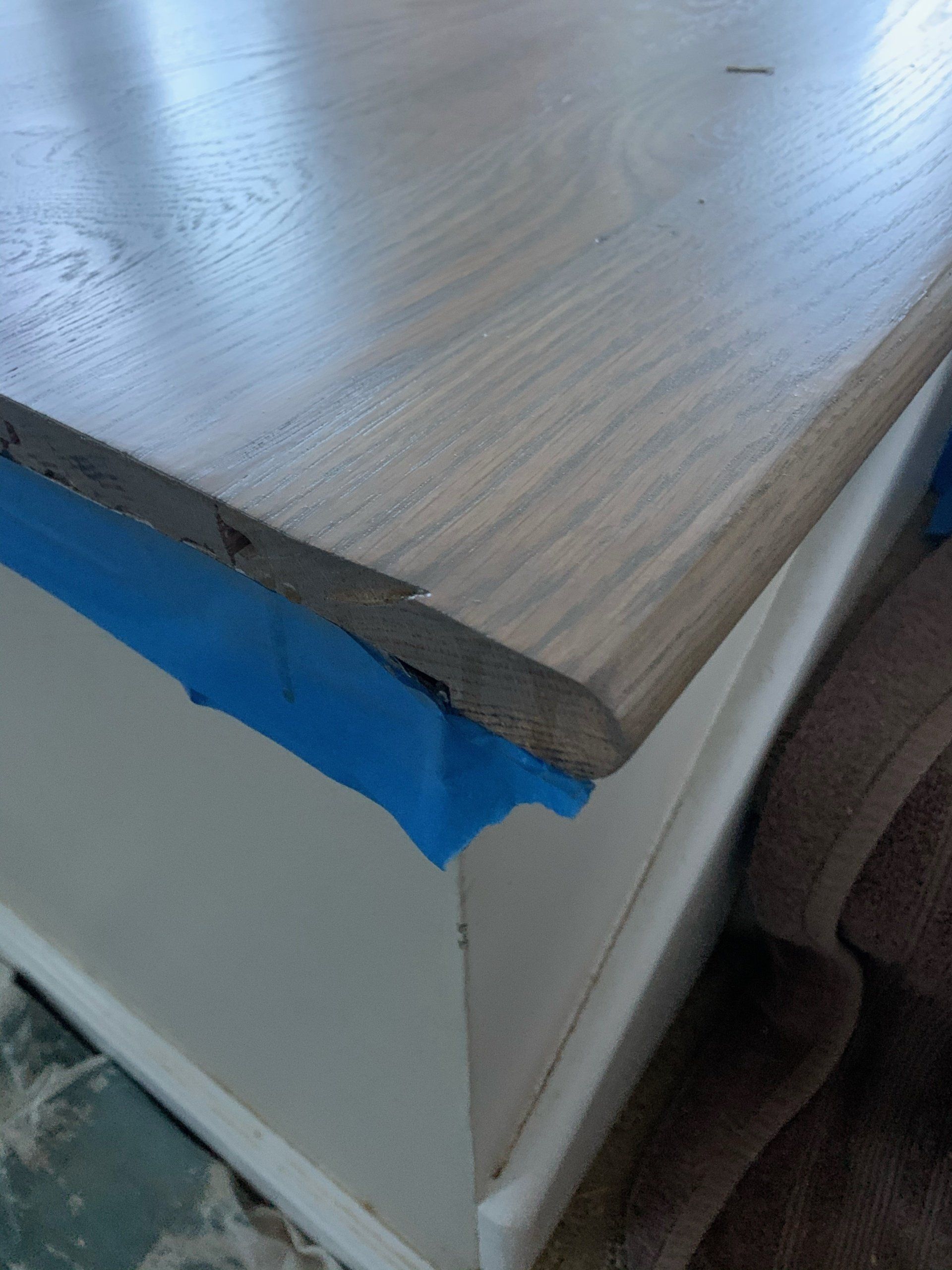 wood counter