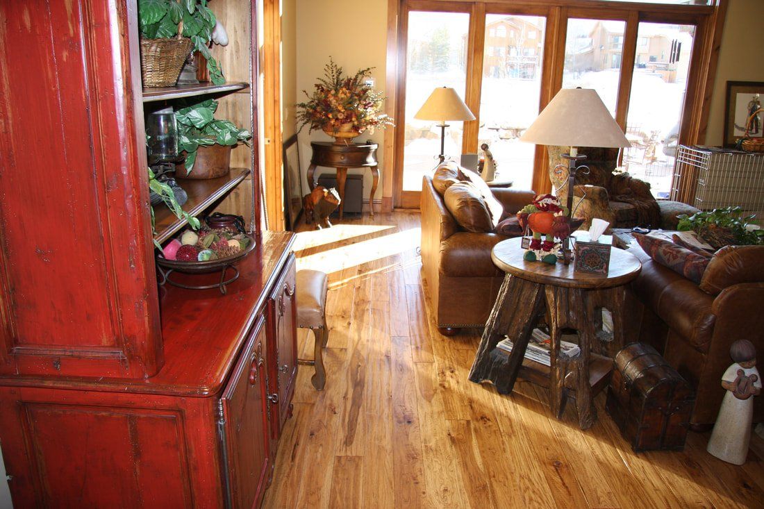 Nutmeg hand scraped hickory