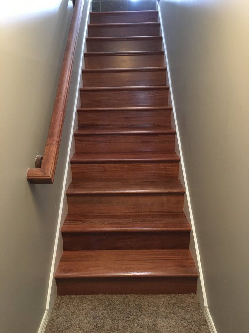 Santos mahogany staircase