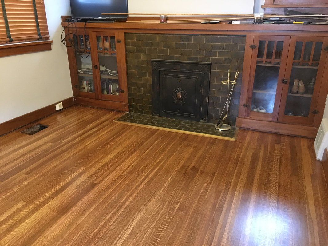 Stained rift and quarter sawn white oak