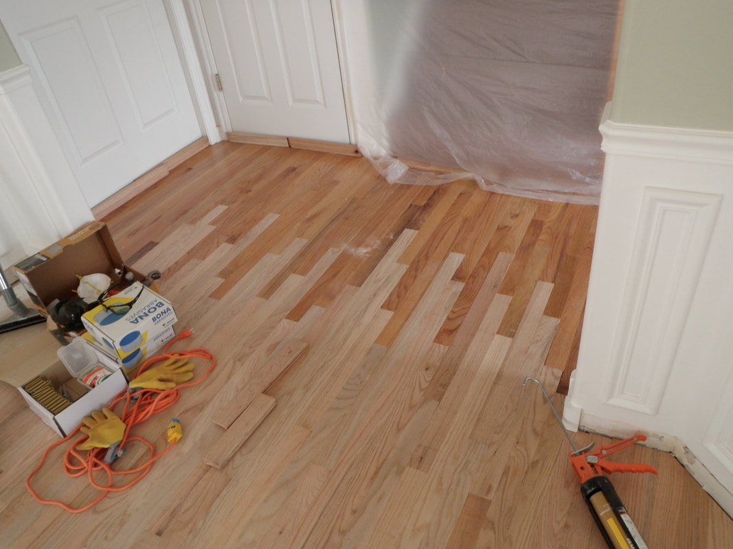 Weave new wood into existing