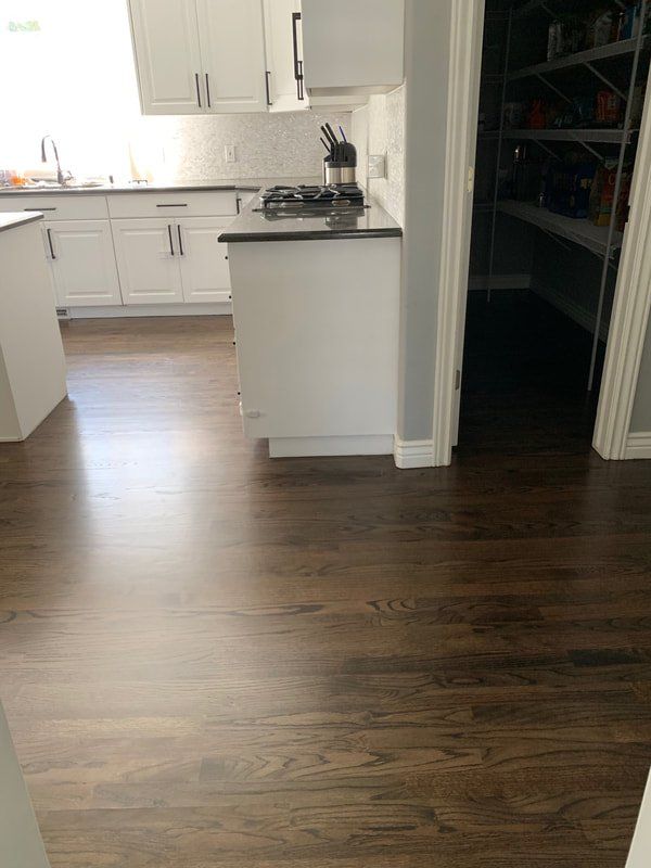 hardwood floor stairs