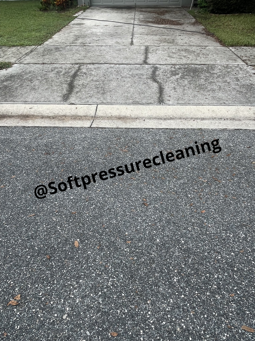 Professional pressure washing for driveways and sidewalks