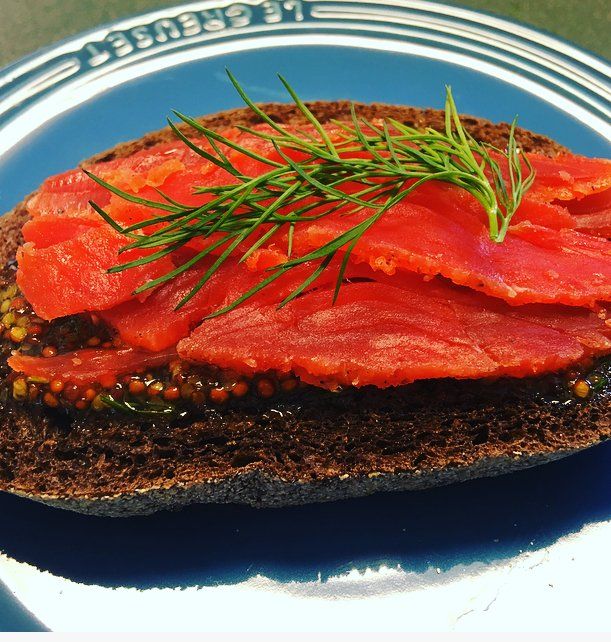 Gravlax with Mustard Sauce