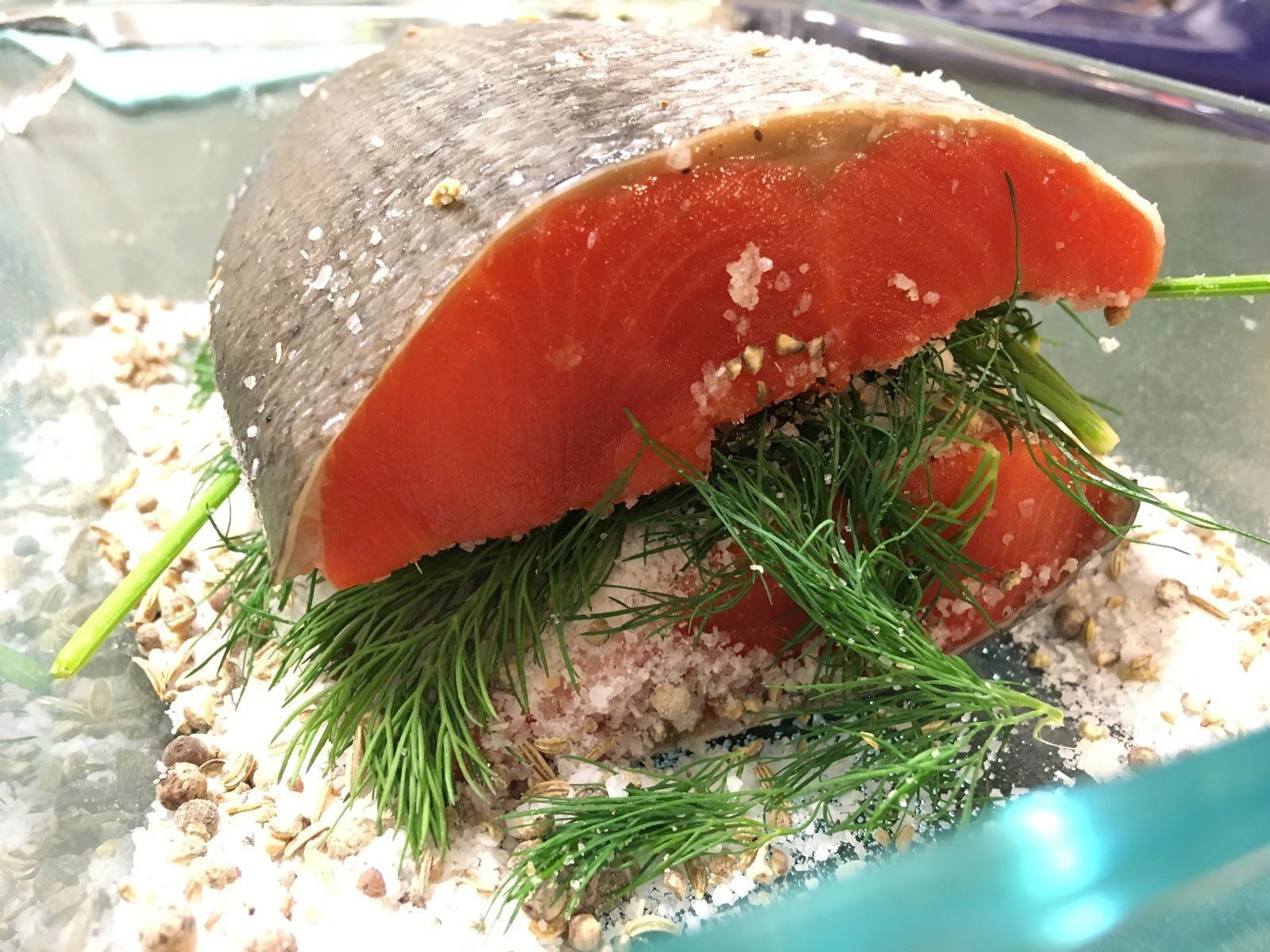 salmon stacked