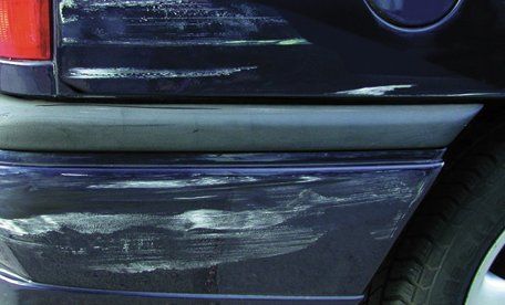 Scuffed bodywork