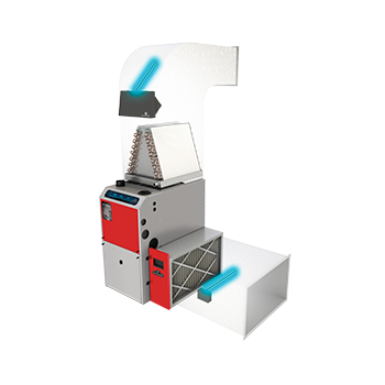 A diagram of a heating and cooling system showing how it works