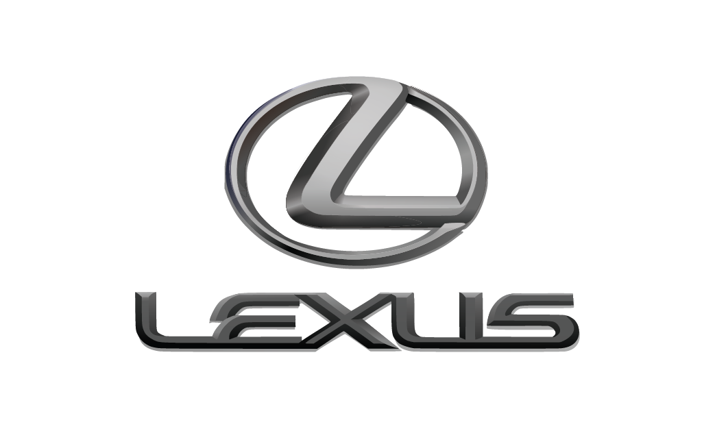 The lexus logo is on a white background.