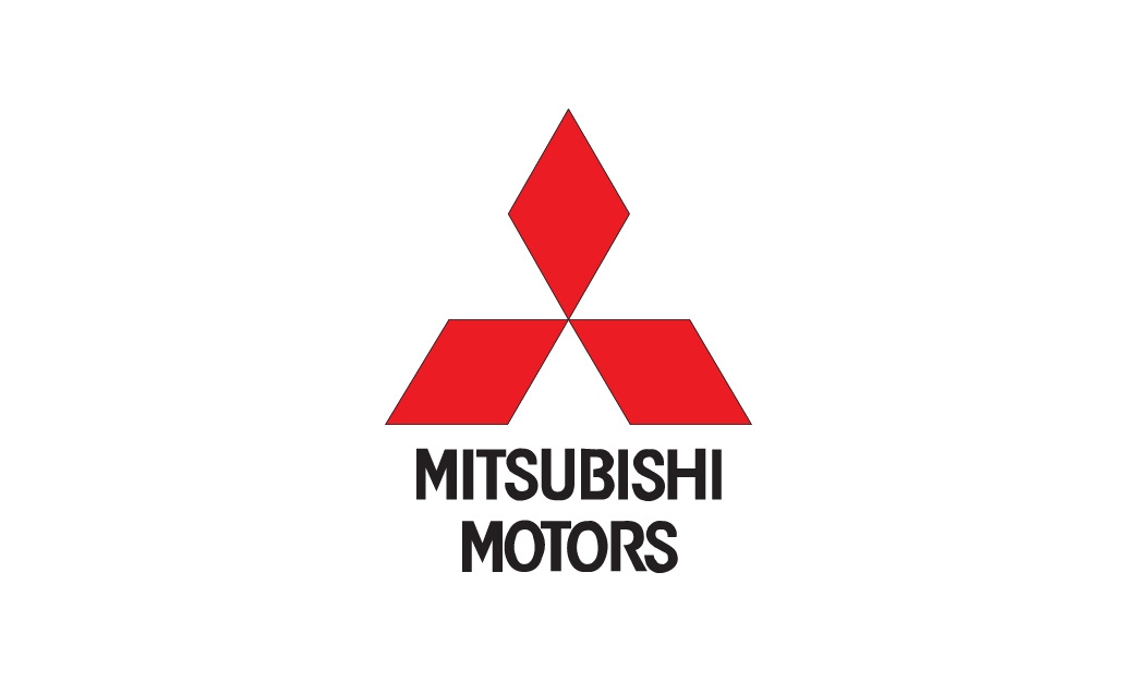 Mitsubishi motors logo on a white background