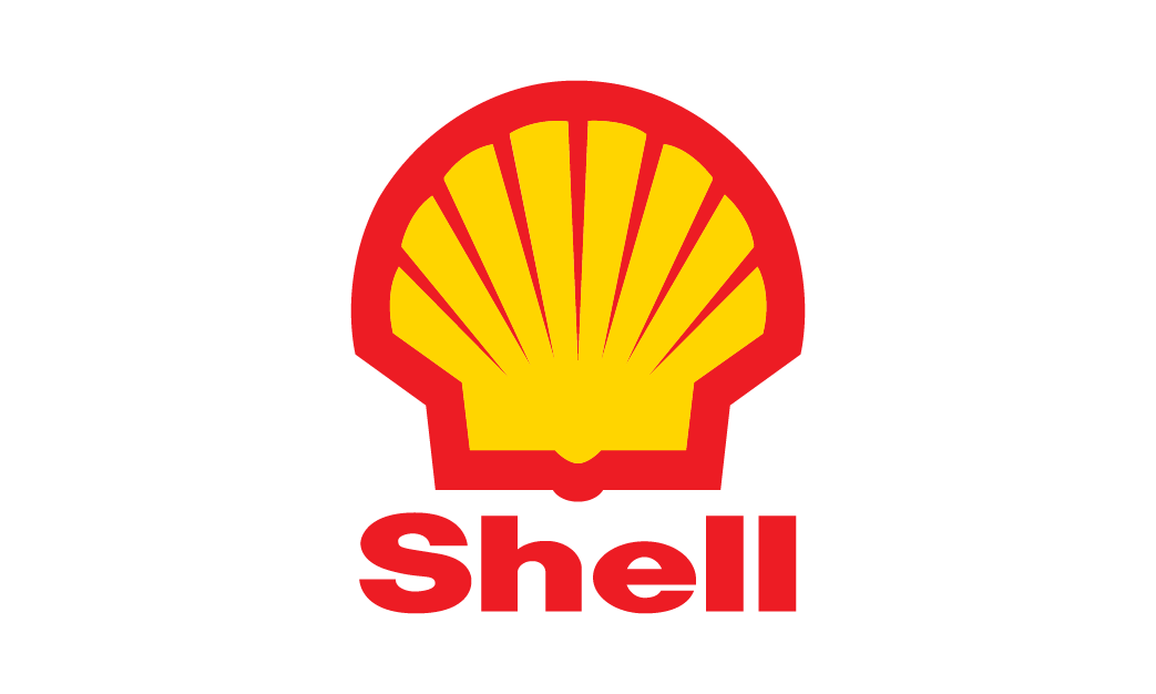A shell logo on a white background.