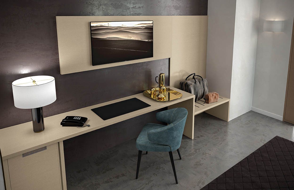 scrivania camera hotel