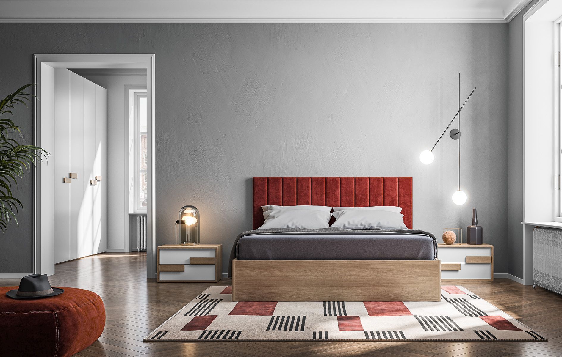 camera da letto contemporanea