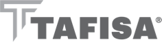 Un logo noir et blanc pour tafisa sur fond blanc