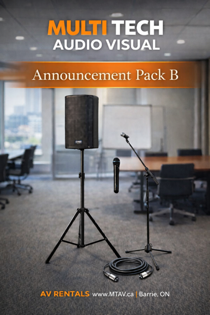 Speaker package rental by MTAV
