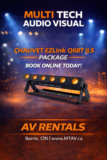 Battery Bar Lighting Rental by MTAV