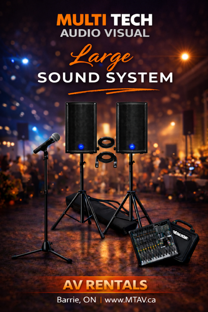 Large Sound System Rental