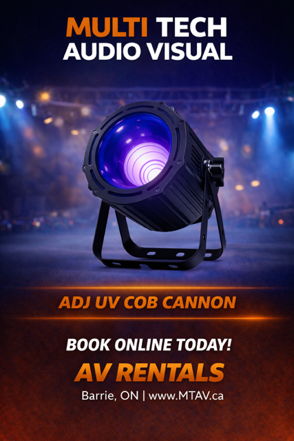 UV Cob Cannon Rental by MTAV