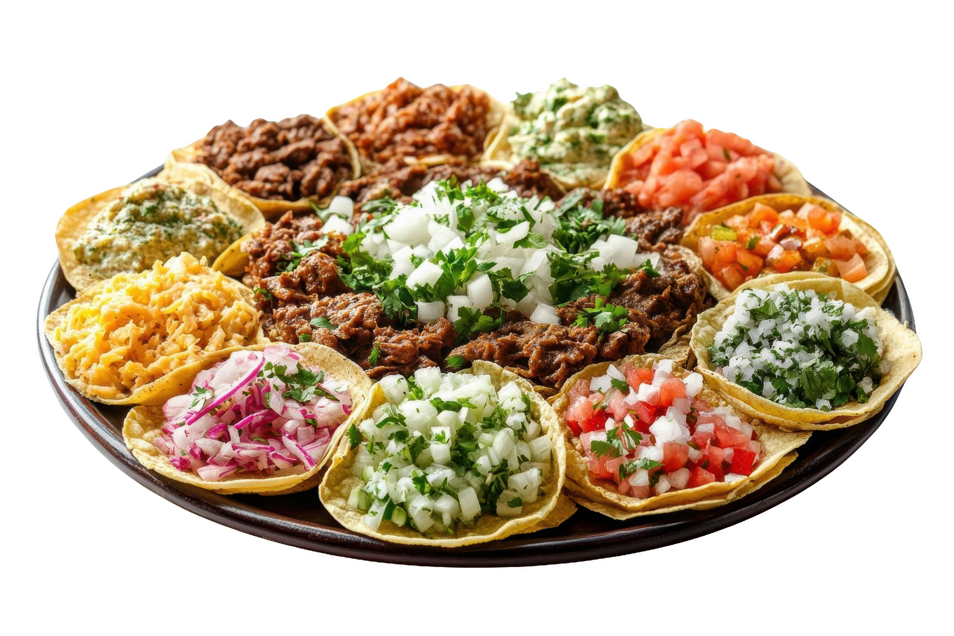 There are many different types of food on the plate.
