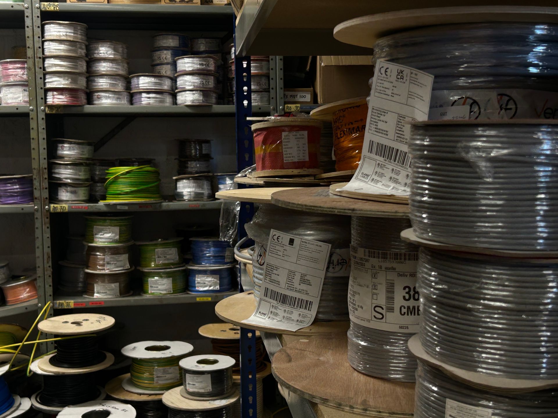 Stellar Controls warehouse stock of electrical components