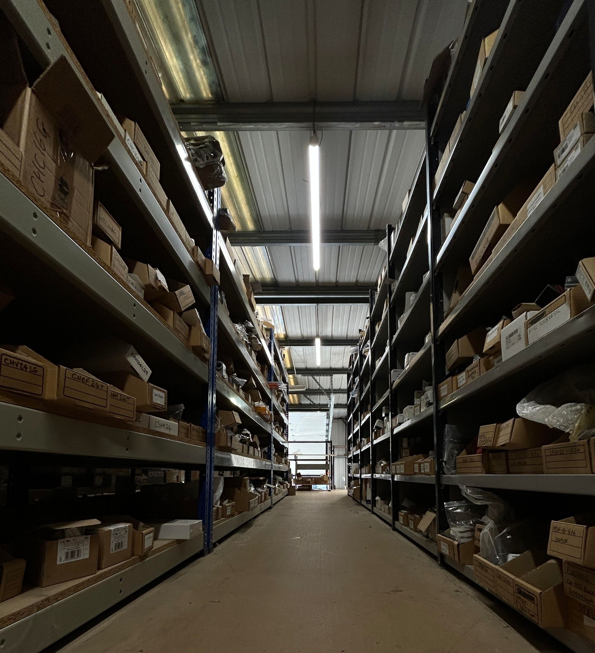 Stellar Controls warehouse stock of electrical components