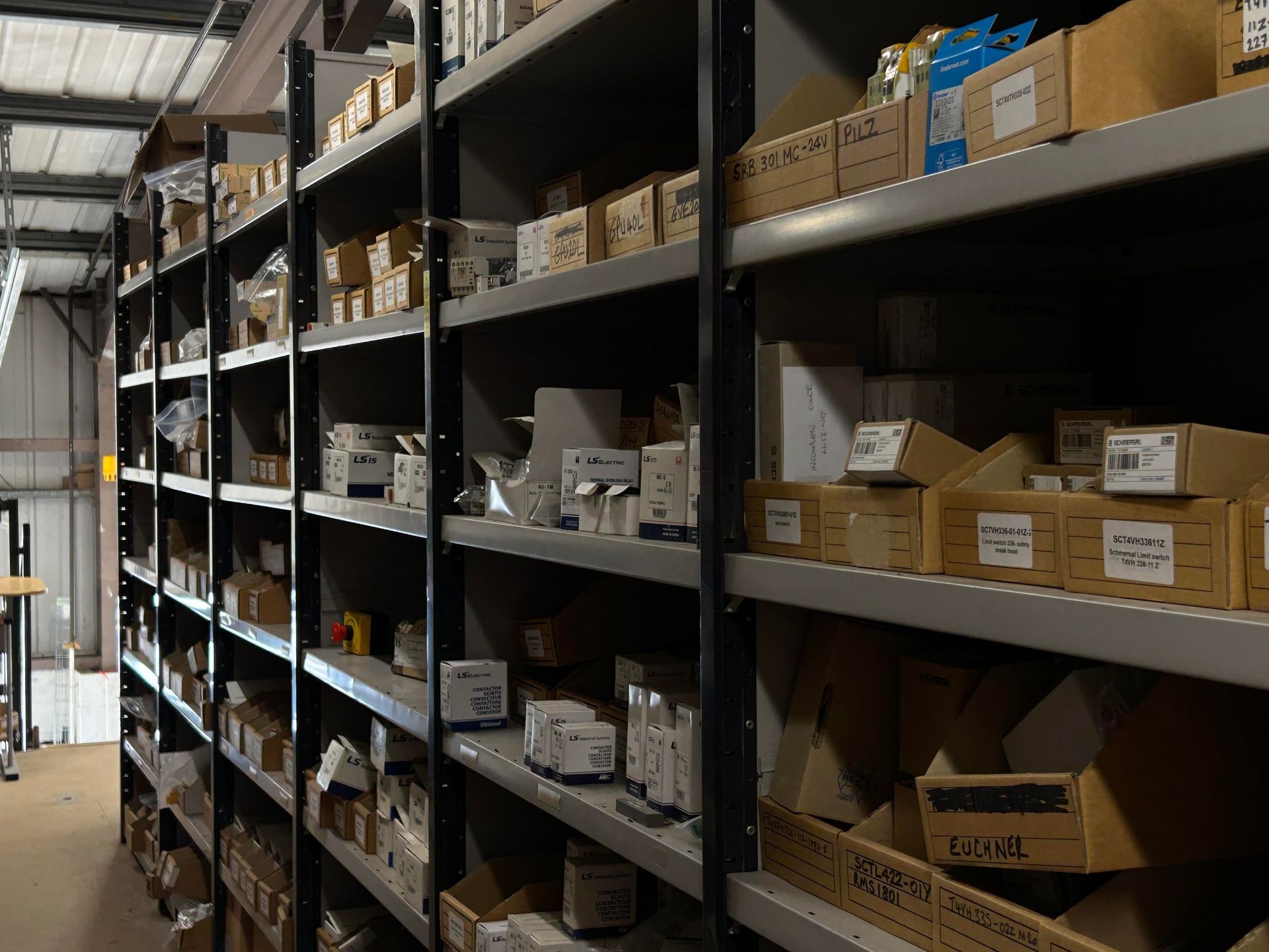 Stellar Controls warehouse stock of electrical components