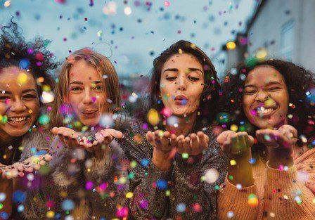 Party Planners — Ladies Playing With Confetti in Stowe, PA