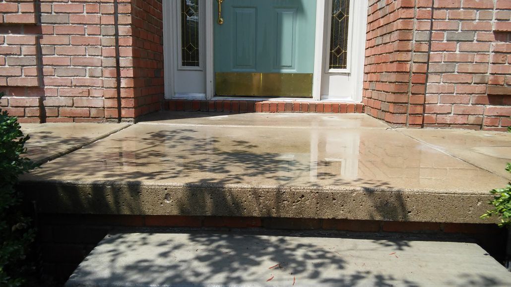 concrete porch step