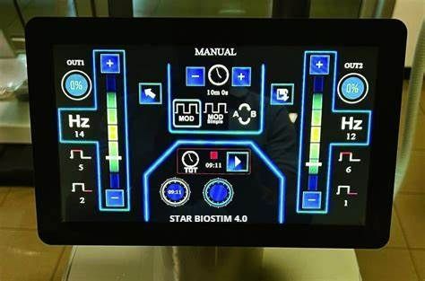 Stimolatore
Magnetico Transcutaneo STAR BIOSTIM è un dispositivo di Stimolazione Magnetica Transdermica su ruote
– Grazie al forte campo magnetico pulsato che produce (fino a 3 Tesla – 30.000 Gauss) è possibile una stimolazione profonda dei tessuti muscolari e nervosi.
– Indicato per:
– Mal di
schiena – Malattie
del disco – Tendinite
– Artrite – Neuropatie
– Gonfiori ossei – Fratture
– Spalla
congelata
– Sperone calcaneare
– Fornisce analgesia e viene applicato sui vestiti